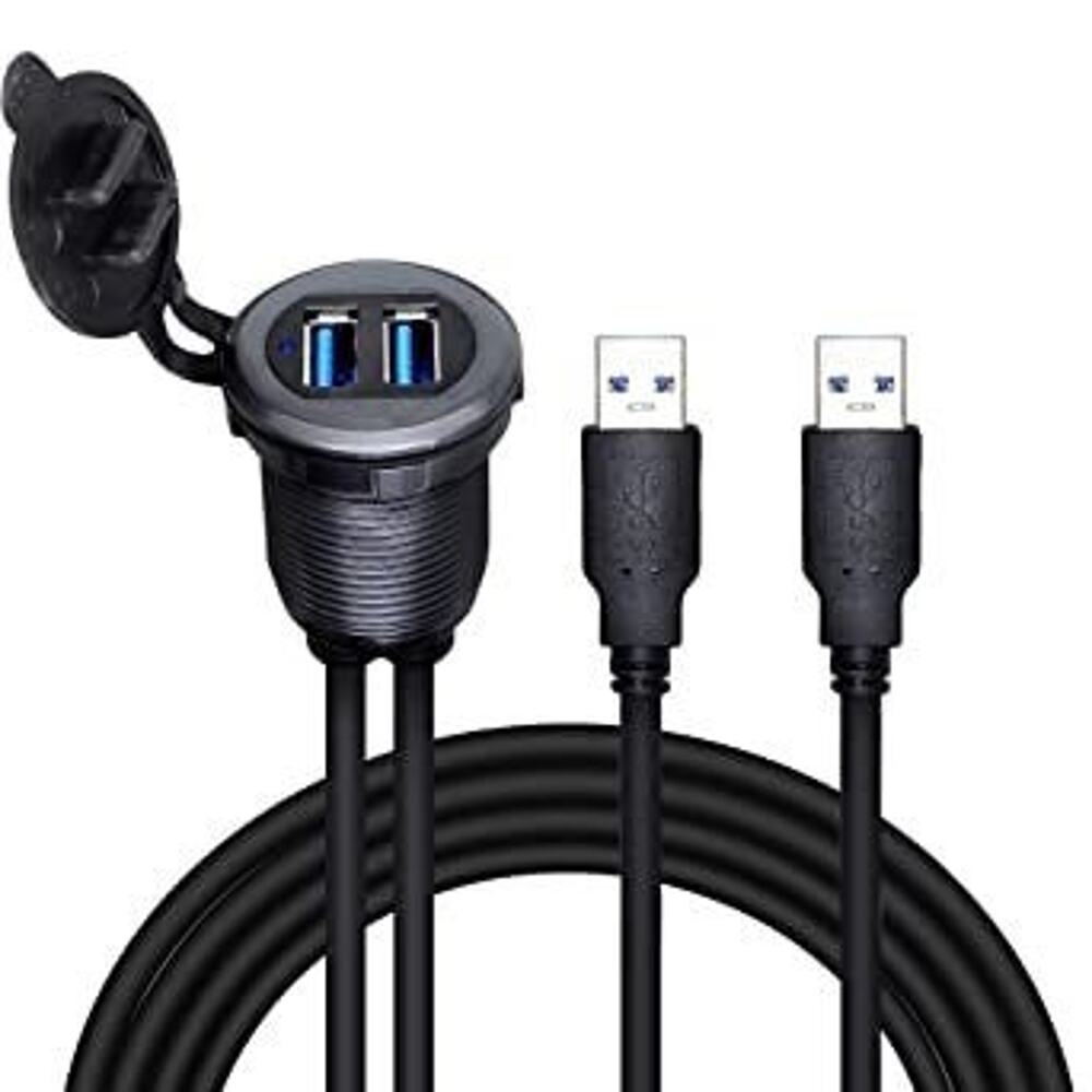 Cerrixan 2 port usb 3.0 flush mount cord